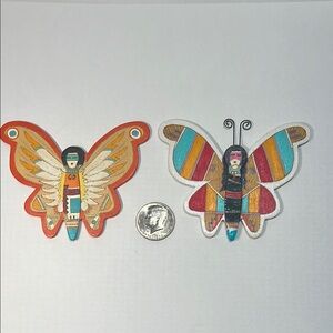 Colorful Wooden Butterfly Magnets